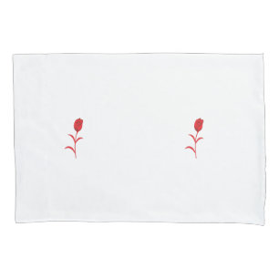 Rose Madder, Lava Red, Blumendesign Kissenbezug