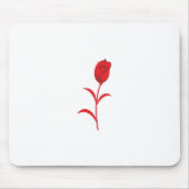Rose Madder, Lava Red, Blumendesign Mousepad (Vorne)
