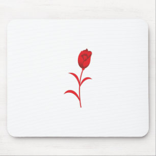 Rose Madder, Lava Red, Blumendesign Mousepad