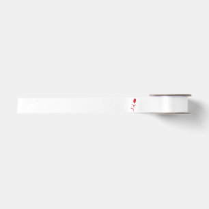 Rose Madder, Lava Red, Blumendesign Satinband