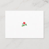 Rose Madder, Watermelon Garden Rose Design Platzkarte (Rückseite)