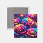 Rose Magnet (Vorderseite/Rückseite)