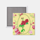 Rose Magnet (Vorderseite/Rückseite)