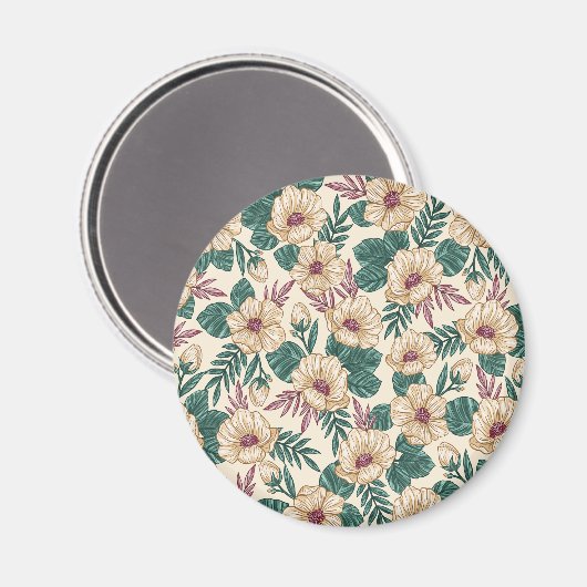 Rose Magnet (Vorderseite/Rückseite)