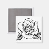 Rose Magnet (Vorderseite/Rückseite)