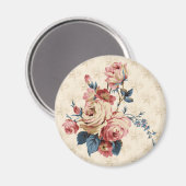 Rose Magnet (Vorderseite/Rückseite)