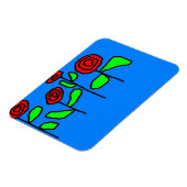 Rose-Magnet Magnet (Linke Seite)
