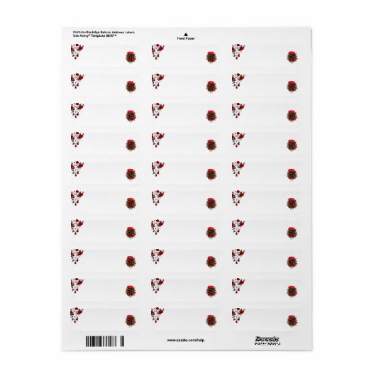 Rose-Mailing-Labels (Vorne)