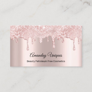 Rose Makeup Artist Nails Kosmetikkarte Visitenkarte