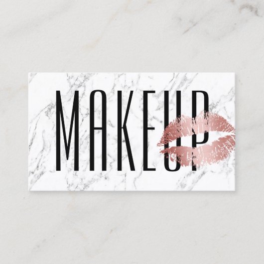 Rose Makeup Artist Salon Visitenkarte (Vorderseite)