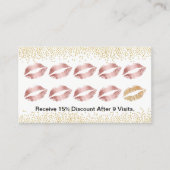 Rose Makeup Artist Treuekarte (Vorderseite)