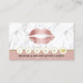 Rose Makeup Artist Treuekarte (Vorderseite)