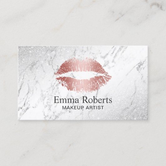 Rose Makeup Artist Visitenkarte (Vorderseite)