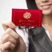 Rose Makeup WELLNESS-CENTER Beauty Floral QR LOGO Visitenkarte