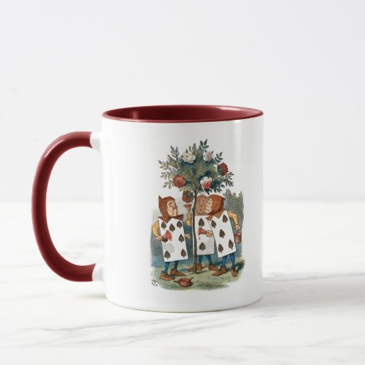 Rose malen - Alice im Wunderland Tasse (Links)