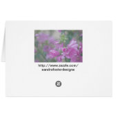 Rose Mallow Geburtstag Gruß an einen lieben Freund (Rückseite Horizontal)