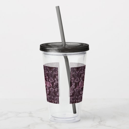 Rose Mandala Acryltrinkbecher (Links)