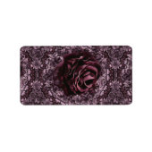 Rose Mandala Adressaufkleber (Vorne)