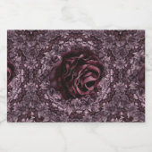 Rose Mandala Alkoholflaschenetikett (Einzelnes Label)