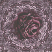 Rose Mandala Aufkleber (Vorderseite)