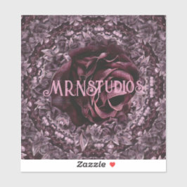 Rose Mandala Aufkleber