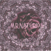 Rose Mandala Aufkleber (Vorderseite)