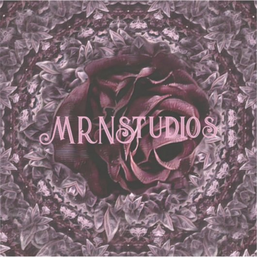 Rose Mandala Aufkleber (Vorderseite)