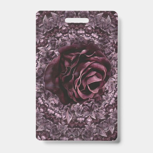 Rose Mandala Ausweis (Vorderseite)