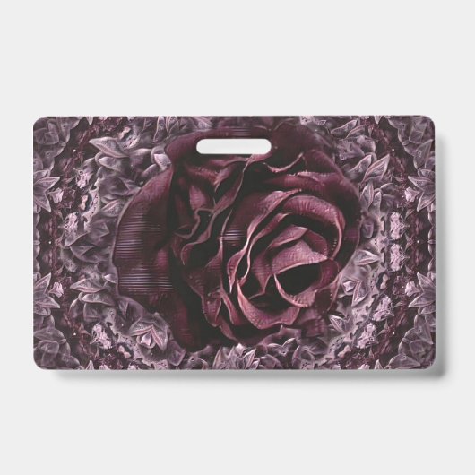 Rose Mandala Ausweis (Vorderseite)
