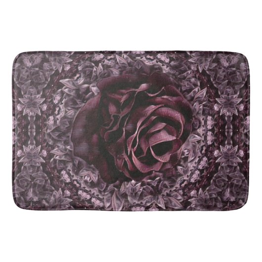 Rose Mandala Badematte (Vorderseite)