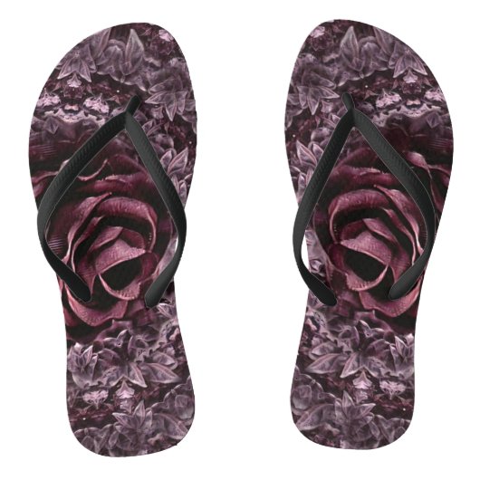 Rose Mandala Badesandalen (Fußbett)