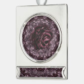 Rose Mandala Banner-Ornament Silber (Links)