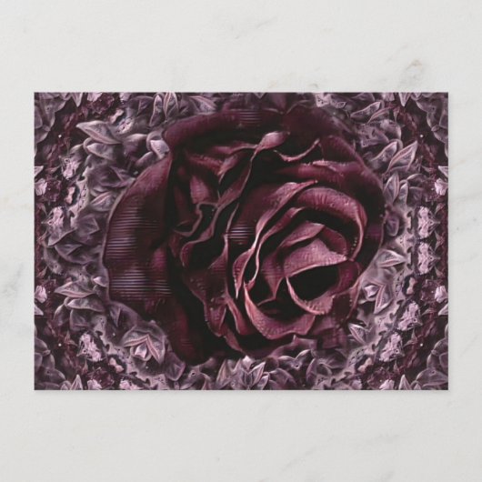 Rose Mandala Begleitkarte (Vorderseite)