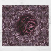 Rose Mandala Bierflaschenetikett (Einzelnes Label)