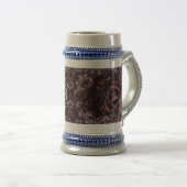 Rose Mandala Bierglas (VorderseiteRechts)