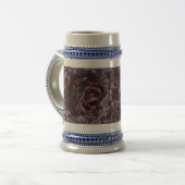Rose Mandala Bierglas (Vorderseite Links)