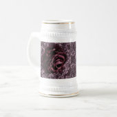 Rose Mandala Bierglas (Vorderseite Links)