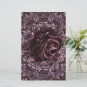 Rose Mandala Briefpapier (Stehend Vorderseite)