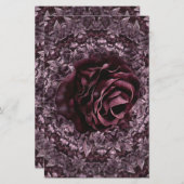 Rose Mandala Briefpapier (Vorne/Hinten)