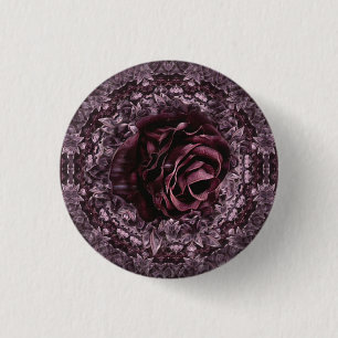 Rose Mandala Button