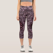 Rose Mandala Capri Leggings (Vorderseite)