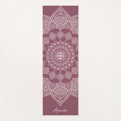 Rose Mandala Custom Yoga Mat Yogamatte (Vorderseite)
