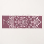 Rose Mandala Custom Yoga Mat Yogamatte (Vorderseite (Horizontal))