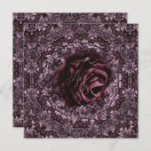 Rose Mandala Dankeskarte (Vorne/Hinten)