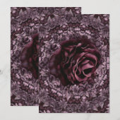 Rose Mandala Dankeskarte (Vorne/Hinten)