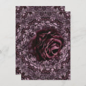 Rose Mandala Dankeskarte (Vorne/Hinten)