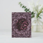 Rose Mandala Dankeskarte (Stehend Vorderseite)