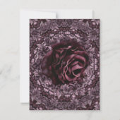 Rose Mandala Dankeskarte (Rückseite)