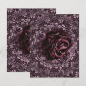 Rose Mandala Dankeskarte (Vorne/Hinten)
