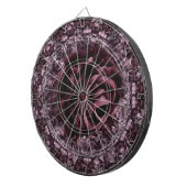 Rose Mandala Dartscheibe (Vorderseite rechts)